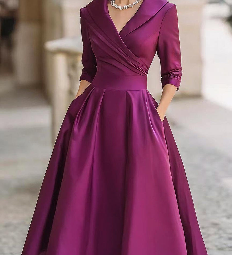 Noelia | Vestido Midi en Satén
