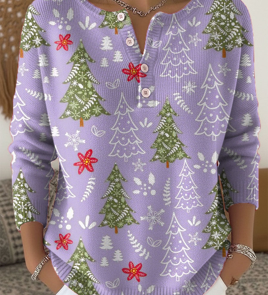 Sofía | Suéter navideño con botones