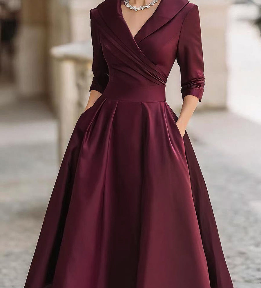 Noelia | Vestido Midi en Satén