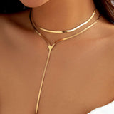 Collar Choker de Cadena Metálica
