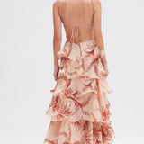Nahia | Vestido con Detalles de Volantes