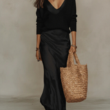 Elena | Vestido midi de satén
