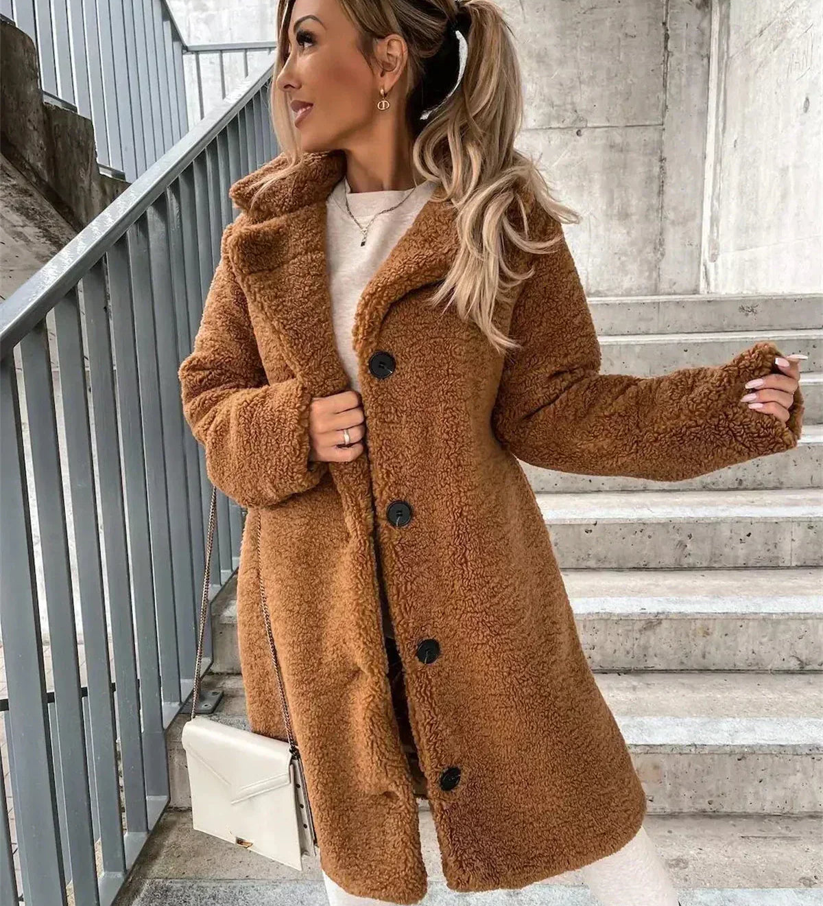 JESSICA | Abrigo de Peluche Teddy Acogedor