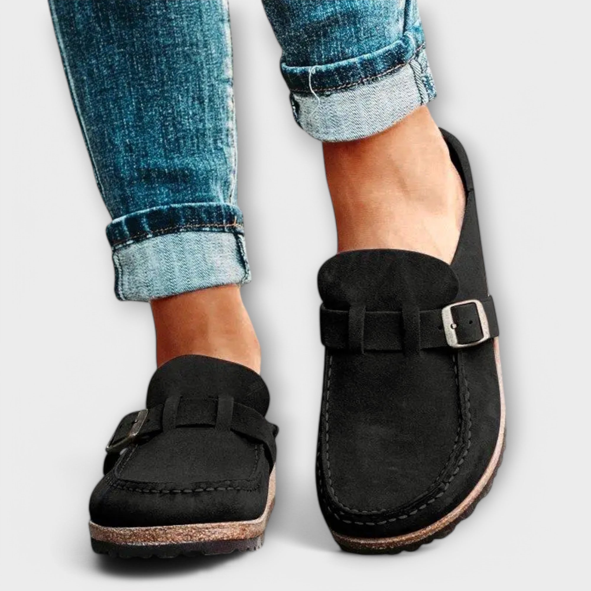 Mocasines Ortopédicos Femeninos con Cierre Decorativo