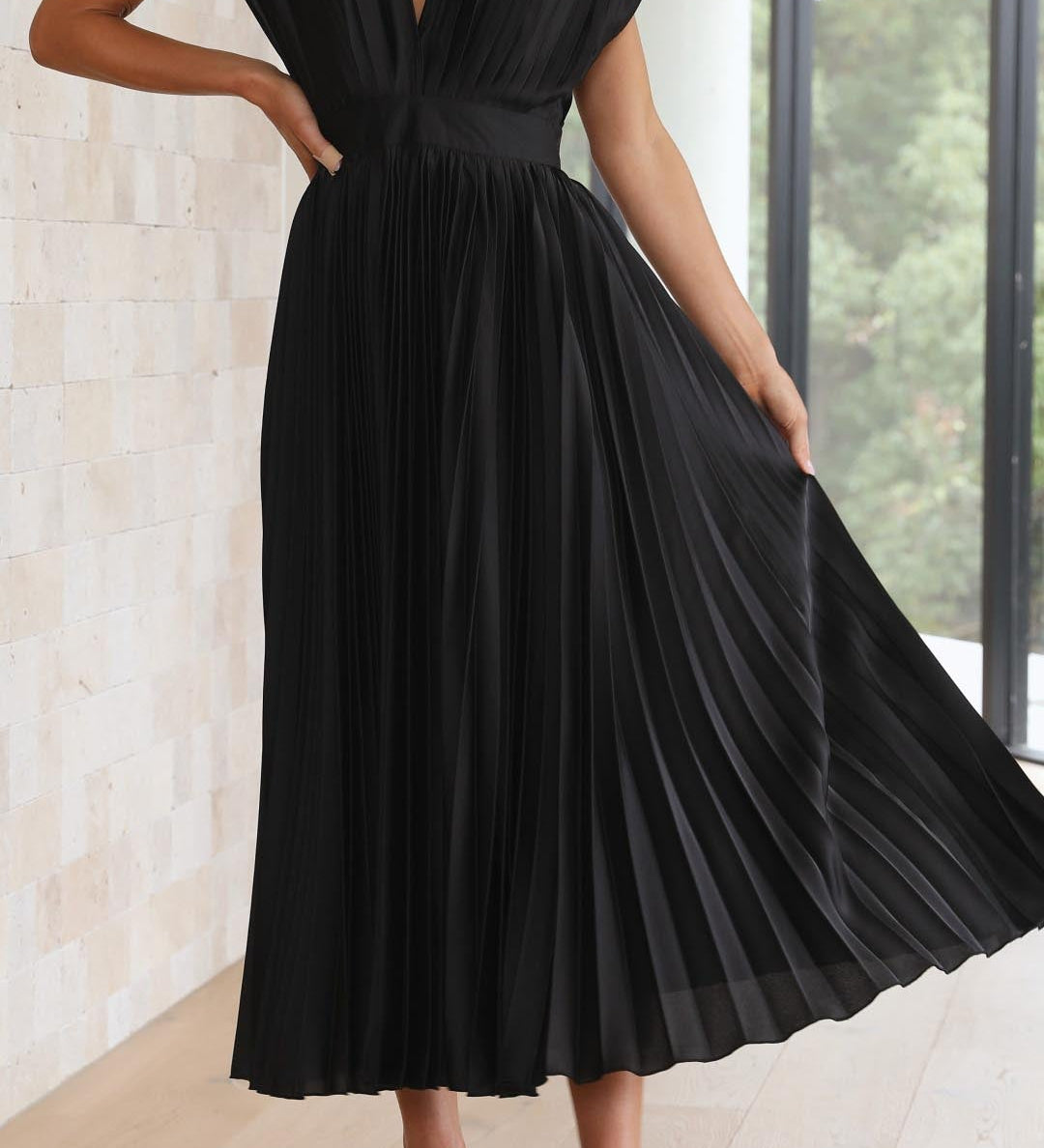 Isla | Vestido con pliegues elegantes
