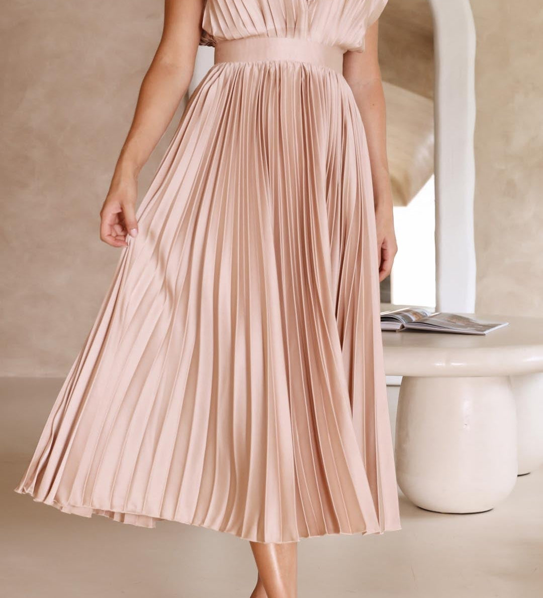 Isla | Vestido con pliegues elegantes