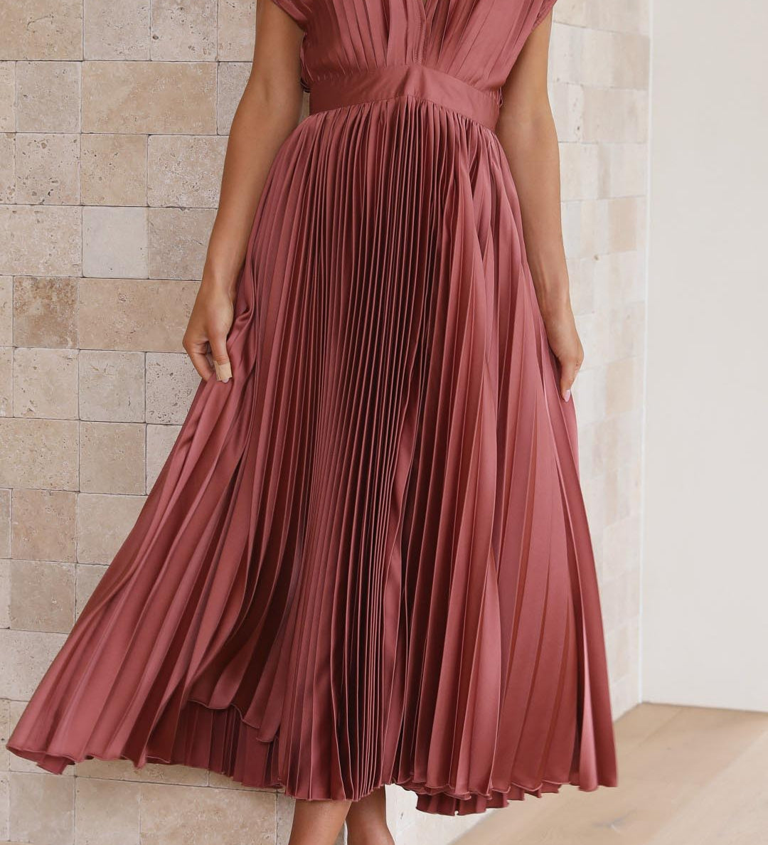 Isla | Vestido con pliegues elegantes