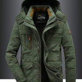 Simón | Abrigo de Invierno para Hombre de Forro Polar Caliente de Mezcla de Lana Premium