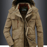 Simón | Abrigo de Invierno para Hombre de Forro Polar Caliente de Mezcla de Lana Premium