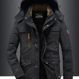 Simón | Abrigo de Invierno para Hombre de Forro Polar Caliente de Mezcla de Lana Premium