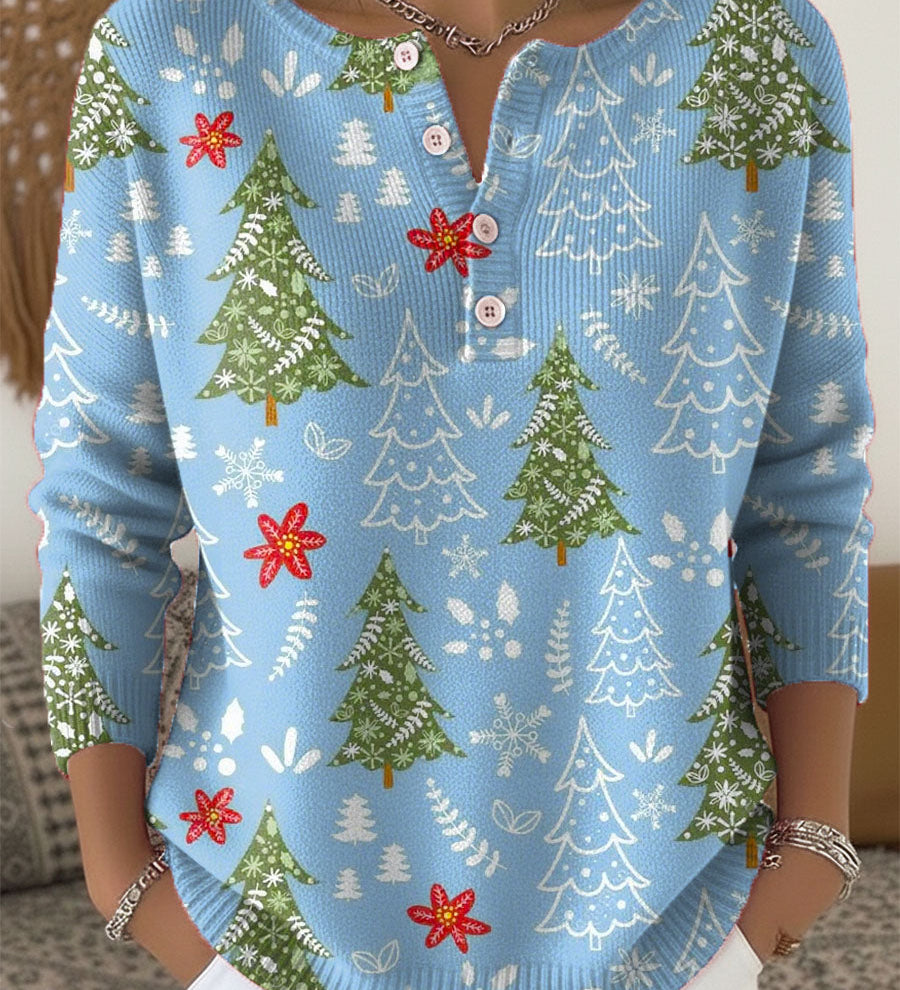 Sofía | Suéter navideño con botones