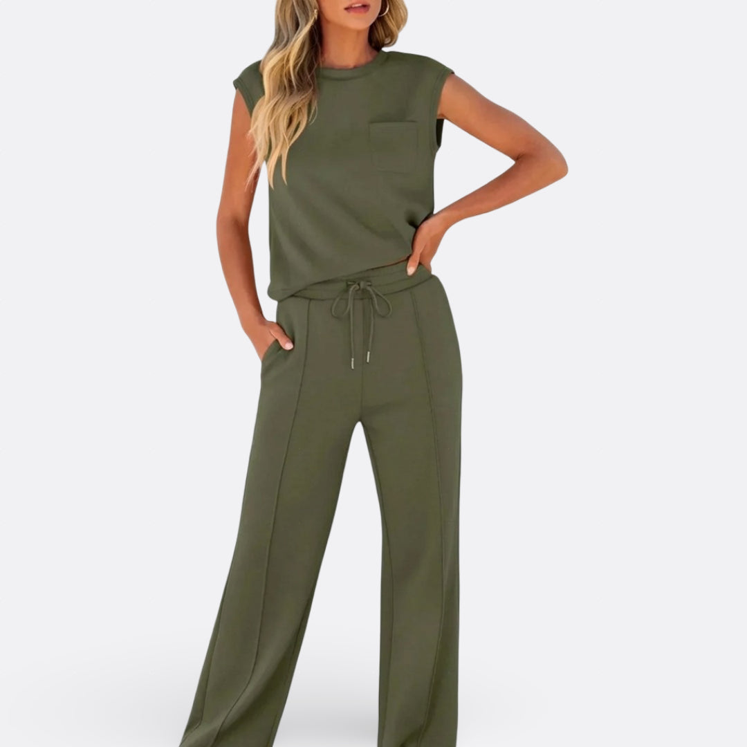 Íris - Conjunto Casual en Tejido Suave Lounge