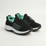 Ambulo Zapatos Ortopédicos de Tejido - Verde Negro
