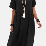 Eva - Vestido midi que estiliza la silueta