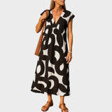 Rosa - Vestido fluido con cuello en v